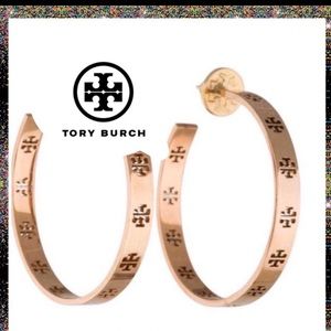 Tory Burch gold hoops